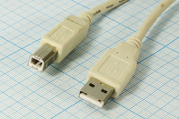 шнур шт USB A-шт USB B\5,0м\сер/пл\сер\UC5010 шнур шт USB A-шт USB B\5,0м\сер/пл\сер\UC5010