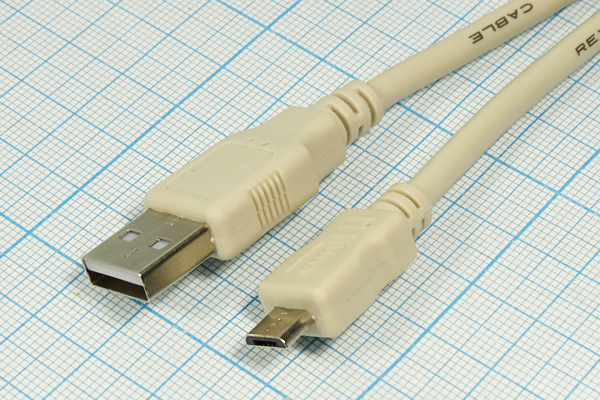 шнур шт USB A-шт micro B 5P\1,8м\Ni/пл\RE18-1164 шнур шт USB A-шт micro B 5P\1,8м\Ni/пл\RE18-1164