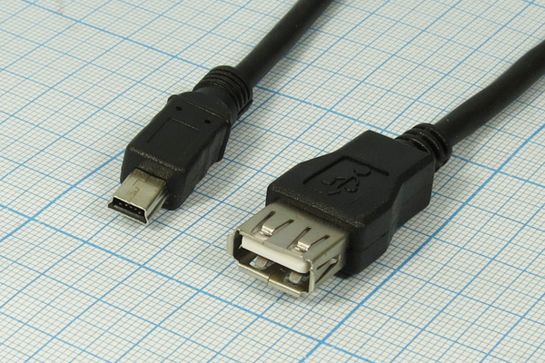 шнур шт miniUSB B 5P-гн USB A\0,3м\Ni/пл\PRE5-941 шнур шт miniUSB B 5P-гн USB A\0,3м\Ni/пл\PRE5-941