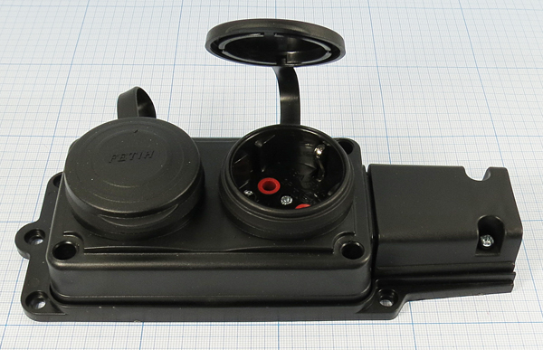 гн пит AC CEE7/4x2\\16/250\\IP44\чер\106-0400-0110 гн пит AC CEE7/4x2\\16/250\\IP44\чер\106-0400-0110