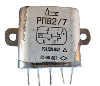 реле  13В\РС4.521.959\РПВ2/7[РПА12 015-06]\\280Ом\