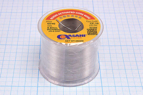 припой ПОС60\d0,8\ 250г\\флюсCF10\ASAHI Sn60Pb40 припой ПОС60\d0,8\ 250г\\флюсCF10\ASAHI Sn60Pb40